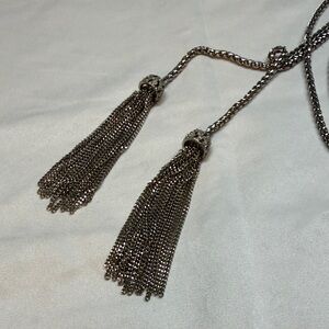 Silver Tassel Necklace